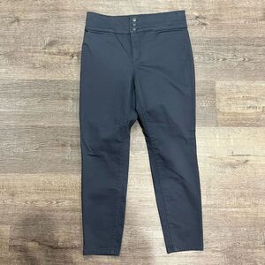 NWT Gray loft pants with silver buttons 8P